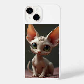 Caso de Imagem de Cat do iPhone 14 Smartphone