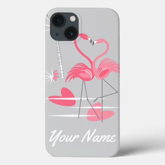 Caso de IPad Mini de Nome de Amor Flamingo (Verso)