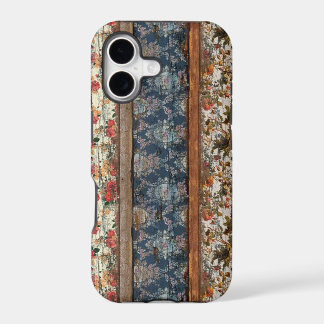 Caso de madeira floral do iphone 5 do vintage