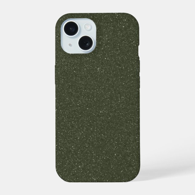 Caso de ruído verde do Moss personalizável iPhone  (Verso)