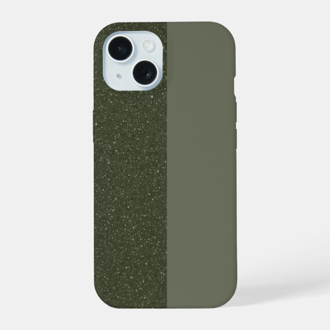 Caso de ruído verde do Moss personalizável iPhone  (Verso)