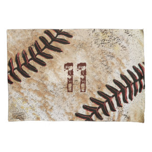 Caso De Travesseiro De Basebol Vintage, Número De