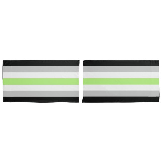 Caso de Travesseiro do Agender Flag King (Frente - conjunto)