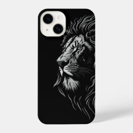 Caso do Face iPhone 14 do Majestdoméstico Lion