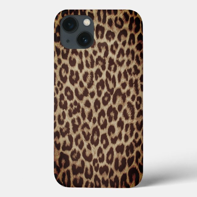 Caso do impressão do leopardo de Iphone (Verso)