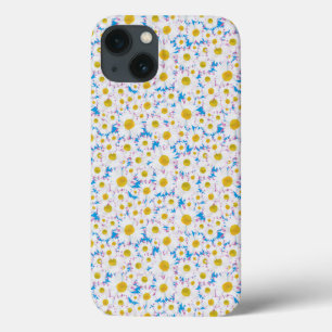 Caso do iPad Air: Ditzy White Daisies: Blue