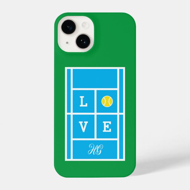 Caso do iPhone 14 com tênis monograma personalizad (Verso)