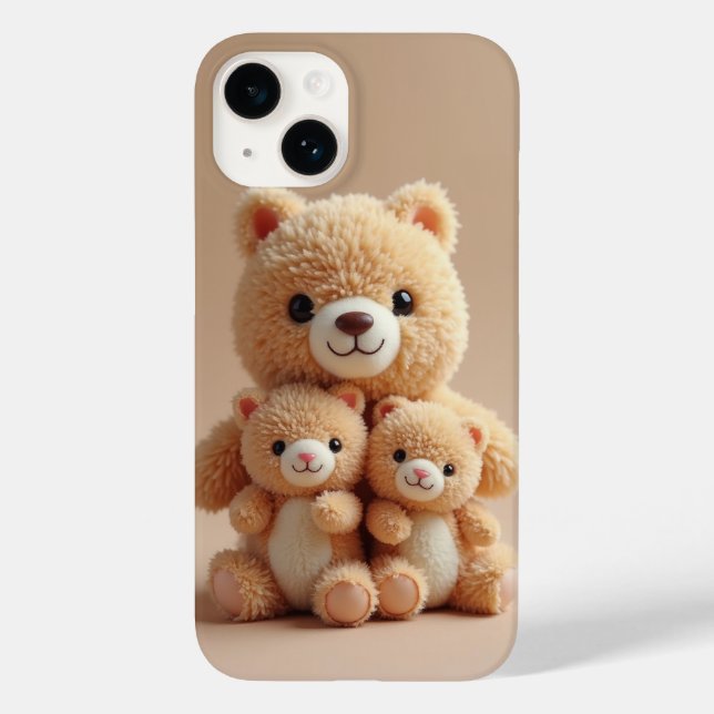 Caso do iPhone 14 da Família Bear (Verso)