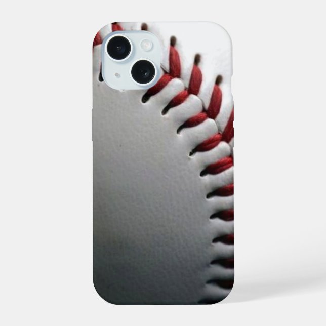 Caso do iPhone 15 Baseball (Verso)