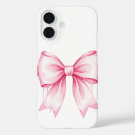 Caso do iPhone 16 do Arco de Aquarela Rosa