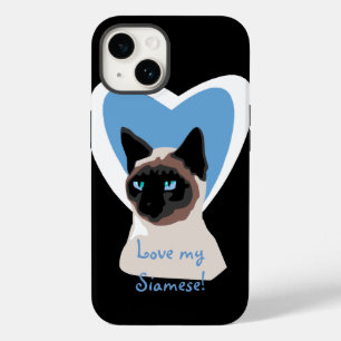 Caso do iPhone 5 do amor do gato Siamese