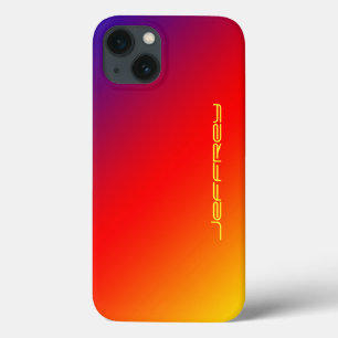 caso do iPhone 6, arco-íris vívido, personalizad
