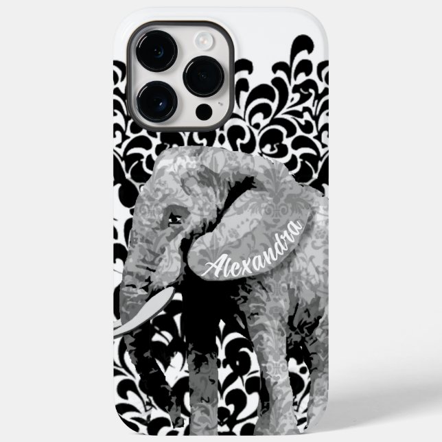 Caso do iPhone 6 do Elefante Personalizado (Verso)
