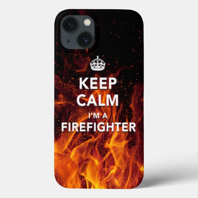 Caso do iPhone 6 "Mantenha calma, sou bombeiro" (Verso)