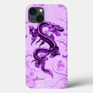 Caso do iPhone 7 Personalizado do Dragão Roxo
