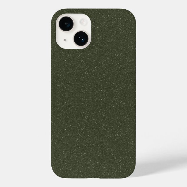 Caso do iPhone Verde da Moss Texturizado 14 - Pers (Verso)