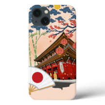 Caso do Japão iPhone 13 - Arte tradicional japones