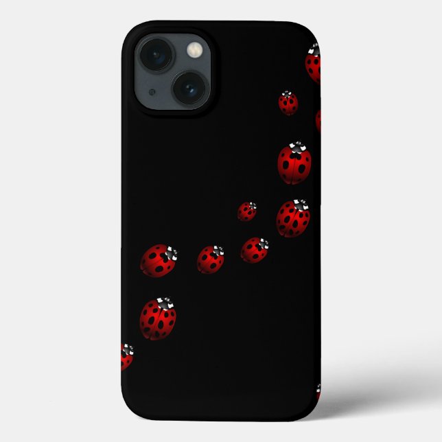 Caso do Ladybug iPad Cute Ladybird Personalizável (Verso)