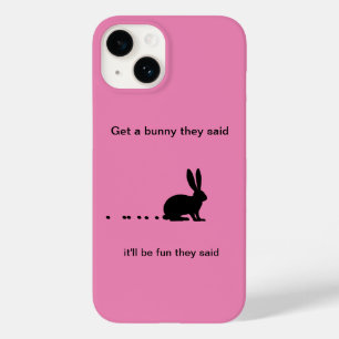 Caso Engraçado Bunny Poop Case-Mate iPhone 14 Caso