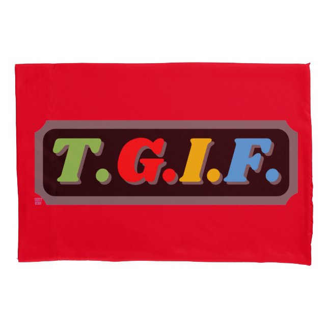 caso engraçado do travesseiro "TGIF" (Frente)