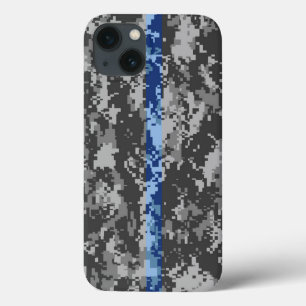 Caso fino do iPhone 6 de Blue Line Camo