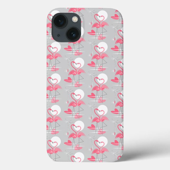 Caso Flamingo Love iPad Cortado (Verso)