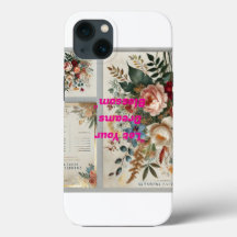 Caso Floral Botânico Apple iPhone 13 - Elegante Wa