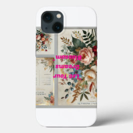 Caso Floral Botânico Apple iPhone 13 - Elegante Wa