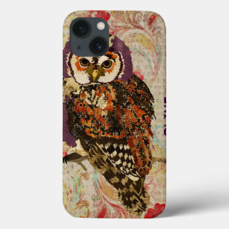 Caso Floral iPad Ameyst & Amber Owl
