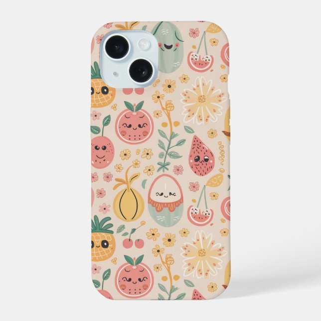 Caso Floral iPhone 15 (Verso)