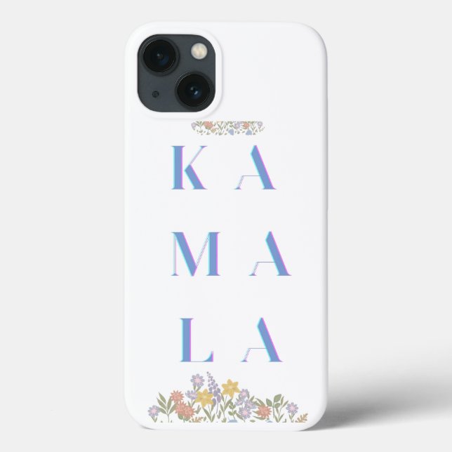 Caso Floral Kamala Harris iPhone/iPad (Verso)