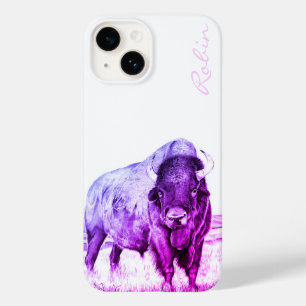 Caso Hamilton ~ American Bison (roxo) iPhone 14