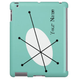 Caso iPad Azul Dazzle 'Your Name'
