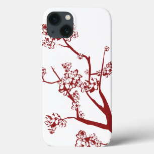 Caso iPad de Flor Vermelho de Cereja
