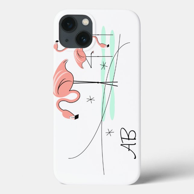 Caso iPad do Flamingo Ocean Trio 3 'Monograma' (Verso)