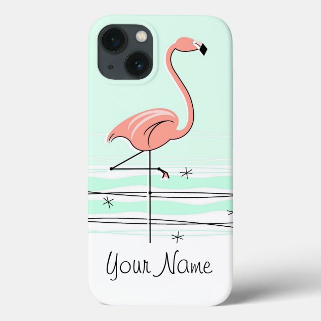 Caso iPad Flamingo Aqua (Verso)