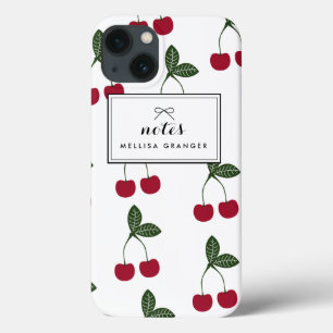 Caso iPad Personalizado Padrão de Cerejas Vermelha