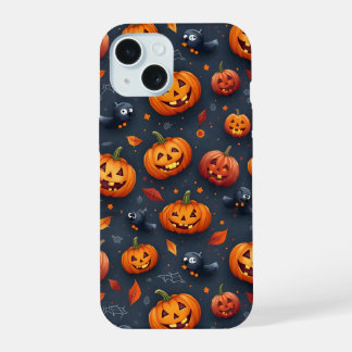 Caso iPhone15 com tema Halloween