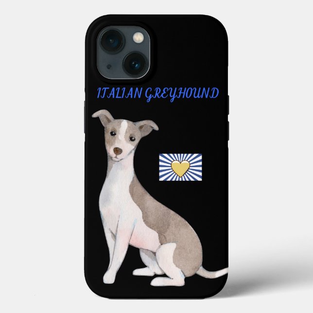 CASO ITALIANO DE GREYHOUND APPLE IPHONE 13. (Verso)