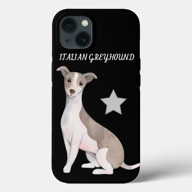 CASO ITALIANO DE GREYHOUND APPLE IPHONE 13. Case-M (Verso)