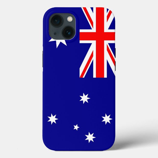 Caso-Mate Apple Patriótico, bandeira da Austrália (Verso)