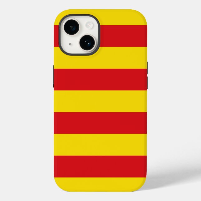 Caso-Mate Apple Patriótico, bandeira da Catalunha (Verso)