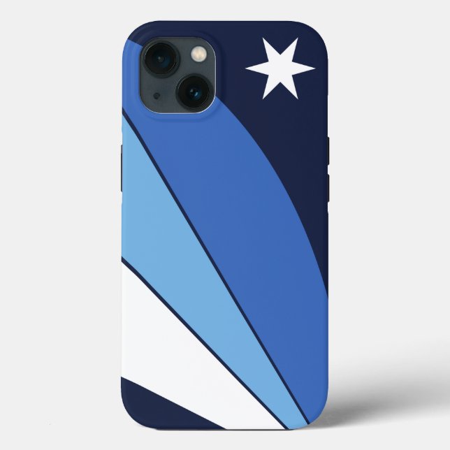 Caso-Mate Apple Patriótico, bandeira da cidade de  (Verso)