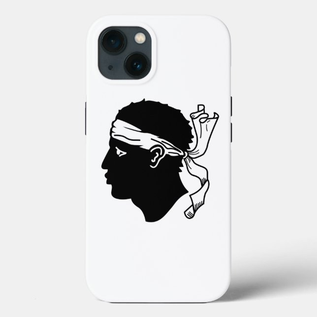 Caso-Mate Apple Patriótico, Bandeira da Córsega (Verso)