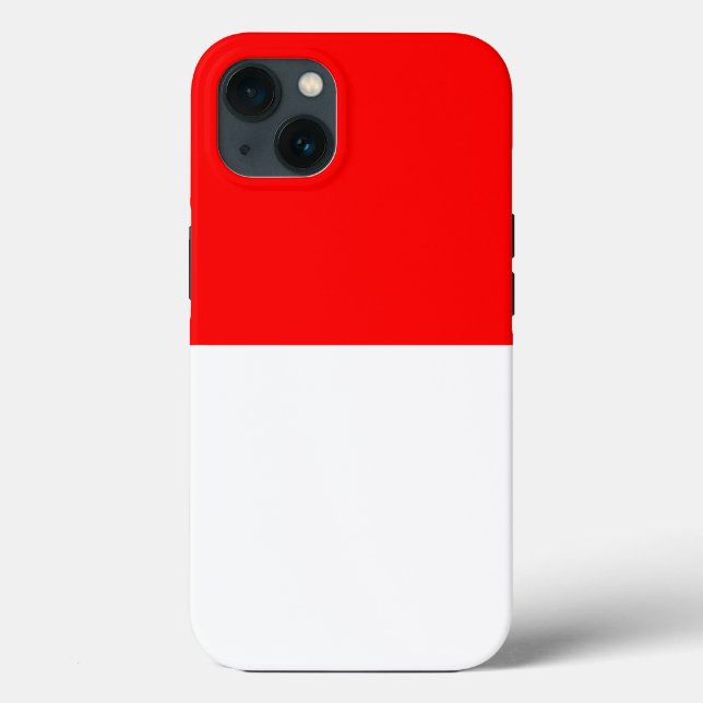 Caso-Mate Apple Patriótico, bandeira da Indonésia (Verso)