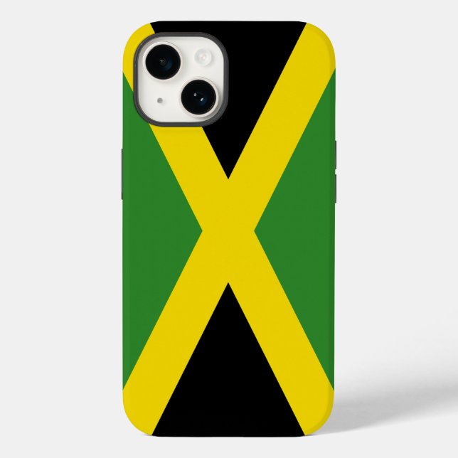 Caso-Mate Apple Patriótico, bandeira da Jamaica Ca (Verso)