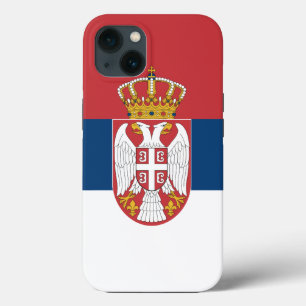 Caso-Mate Apple Patriótico, bandeira da Sérvia
