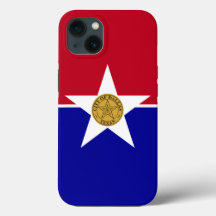 Caso-Mate Apple Patriótico, bandeira Dallas