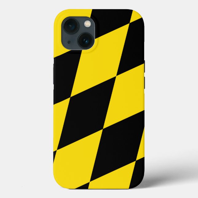 Caso-Mate Apple Patriótico, bandeira de Munique (Verso)