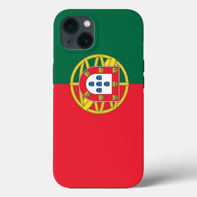 Caso-Mate Apple Patriótico, bandeira de Portugal (Verso)